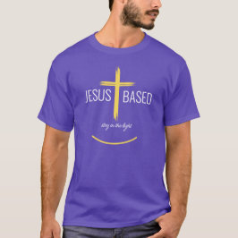 op Jezus gebaseerd T-shirt