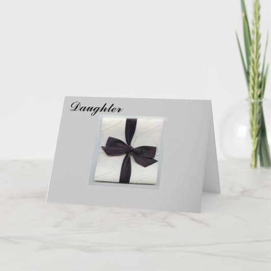 OP JULLIE TROUWDAG "DOCHTER" KAART (Voorkant)