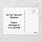 Op kunst briefkaart (Achterkant)