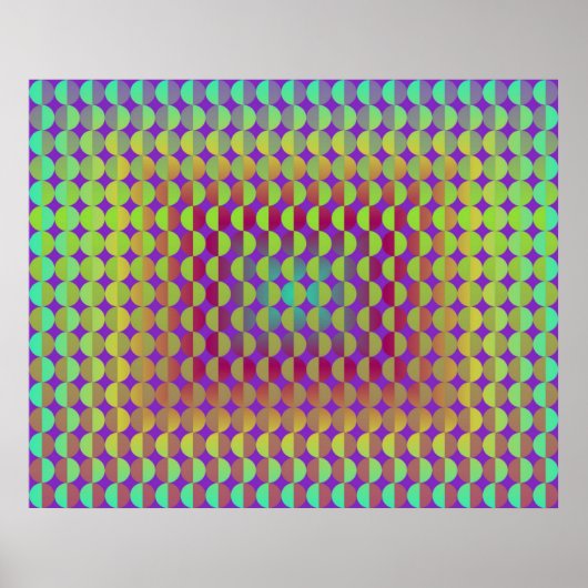 Op kunst die tegenover elkaar staat poster (Voorkant)
