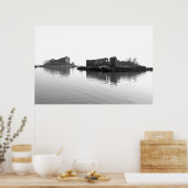 OP LAGOON Print, waardepapier Poster (Matte) (Keuken)