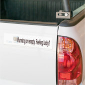 Op Leeg lopen Bumpersticker (Op Truck)