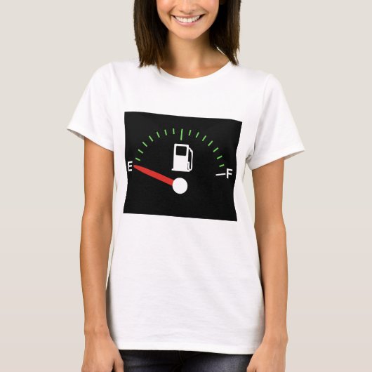 Op Leeg lopen T-shirt (Voorkant)