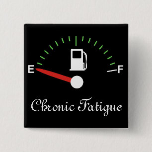 Op Leeg lopen Vierkante Button 5,1 Cm