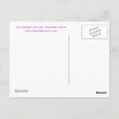 Op licht briefkaart (Achterkant)