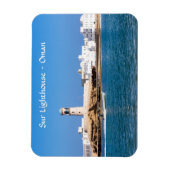 Op Lighthouse met vissersboot - Sur, Oman Magneet (Verticaal)