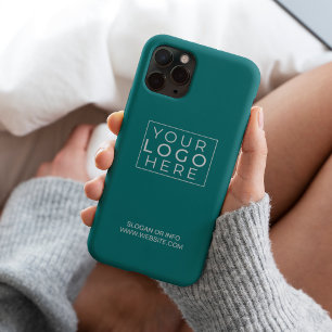 Op logo gemerkte zakelijke klant of werknemer Case-Mate iPhone 14 hoesje