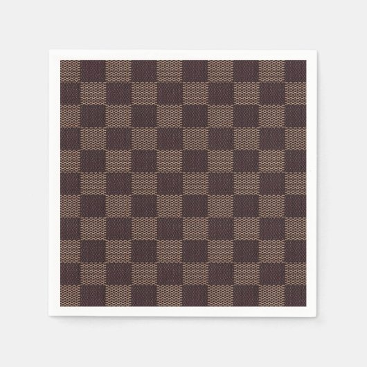 Op LV geïnspireerde geruite servetten (Voorkant)