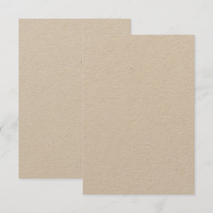 Op maat 8,9 cm x 12,7 cm Kraft Milieuvriendlijke Kaart