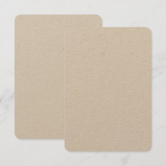 Op maat 8,9 cm x 12,7 cm Kraft uitnodigingen afger