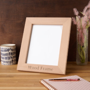 Op maat 8" x 10" Laser Gegraveerde Houten Fotoli Lijstjes