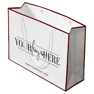 Op maat bedrukt logo boutique kleding winkel tas groot cadeauzakje