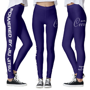 Op maat bedrukte Jiu Jitsu Crew Blue Spats Leggings