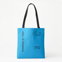 Op maat bedrukte yoga crew Azure Blue