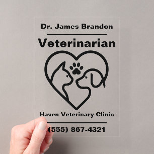 Op maat gemaakt acrylaat bord voor veterinaire kli acryl uitnodigingen