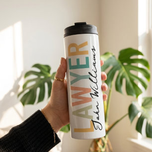 Op maat gemaakt afstudeercadeau voor advocaten voo thermosbeker