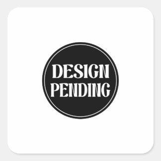 Op maat gemaakt, artistiek, elegant vierkante sticker