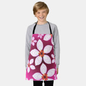 Op maat gemaakt bloemenpatroon cadeau schort (Gedragen)