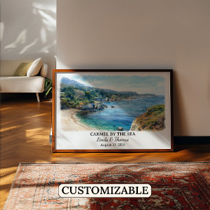 Op maat gemaakt Carmel By The Sea Muurkunst, Calif Poster