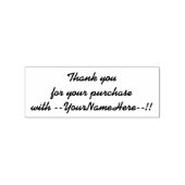 Op maat gemaakt dank u voor aankoop rubberstempel (Gestempeld)