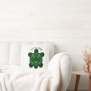 Op maat gemaakt en gepersonaliseerd Cute Turtle Kussen