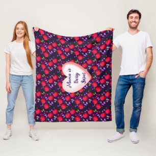 Op maat gemaakt en gepersonaliseerd Mooie Kersen V Fleece Deken