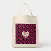 Op maat gemaakt en gepersonaliseerd Mooie Kersen V Tote Bag (Voorkant)