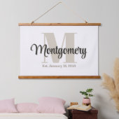 Op maat gemaakt familienaambord - origineel cadeau hangend wandkleed (Slaapkamer)