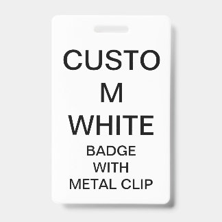 Op maat gemaakt gepersonaliseerd BADGE MET METALEN