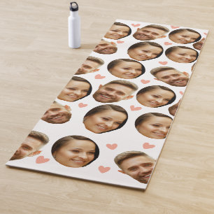 Op maat gemaakt gezicht foto hart grappig stel pat yogamat
