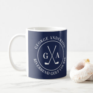 Op maat gemaakt golfclublogo gepersonaliseerde mon koffiemok