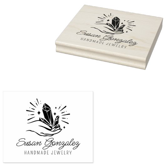 Op maat gemaakt handgemaakte sieraden, Bedrijfsnaa Rubberstempel (Gestempeld)