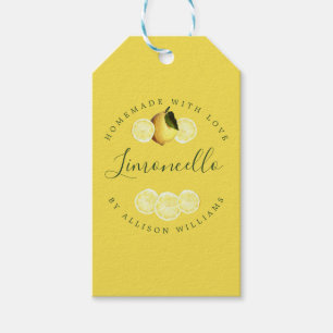 Op Maat Gemaakt Huisgemaakt Limoncello Geel Cadeaulabel