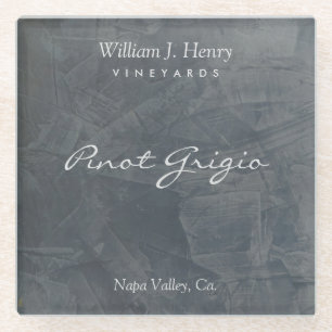 Op maat gemaakt leistenen glazen wijn onderzetter 