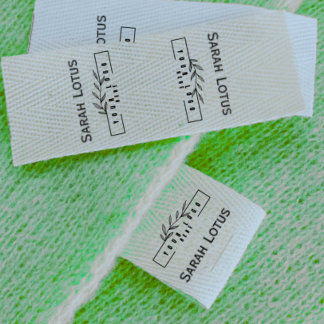 Op maat gemaakt logo Handgemaakt door op kleding t Grosgrain Lint