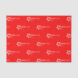 Op maat gemaakt logo zakelijk promotioneel rood tissuepapier