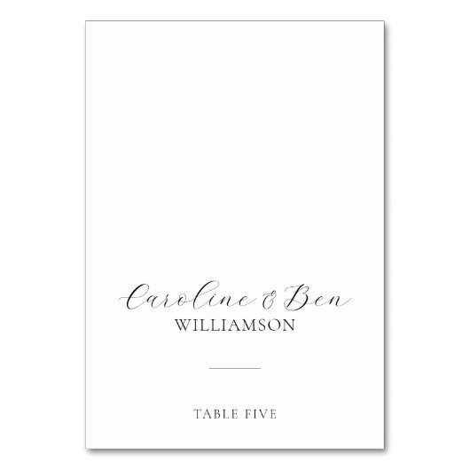 Op maat gemaakt modern minimalistisch zwart-wit pl kaart (Voorkant)