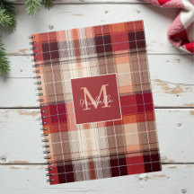 Op maat gemaakt monogram feestelijke gingham stijl