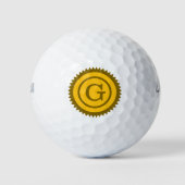 Op maat gemaakt monogram logo embleem Golfballen (Voorkant)