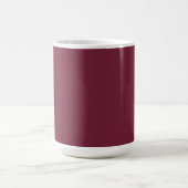Op maat gemaakt monogram, modern burgundy koffiemok (Center)