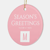 Op maat gemaakt monogramlogo-ornament voor salons keramisch ornament (Links)
