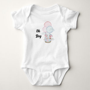 Op maat gemaakt oh Baby oh jongen Olifant Baby Bod Romper