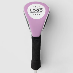 Op maat gemaakt paars bedrijfslogo merkrijder golfheadcover