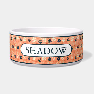 Op maat gemaakt patroon voor huisdierpoten voerbakje