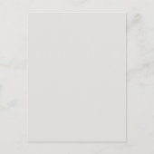 Op maat gemaakt platina witte ansichtkaart briefkaart (Voorkant)