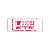 Op maat gemaakt rode inkt TOP SECRET vertrouwelijk Zelfinktende Stempel (Design)
