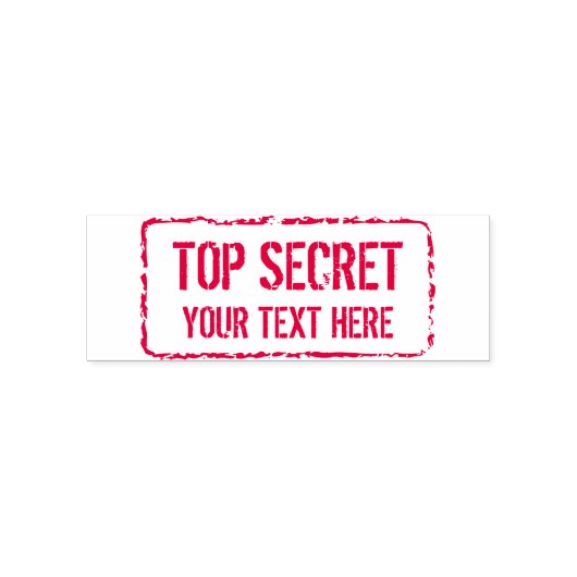 Op maat gemaakt rode inkt TOP SECRET vertrouwelijk Zelfinktende Stempel (Design)