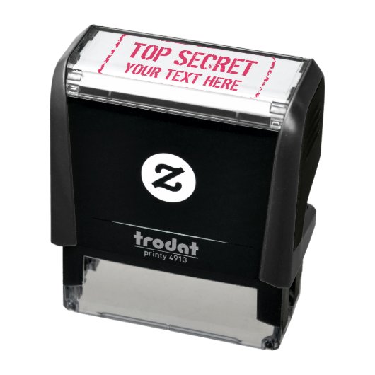 Op maat gemaakt rode inkt TOP SECRET vertrouwelijk Zelfinktende Stempel (Product)