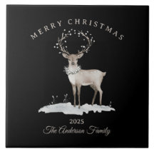 Op maat gemaakt roomwit rendier Kerstcadeau