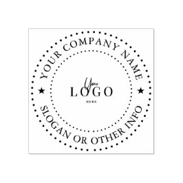 Op maat gemaakt rubberen stempel met bedrijfslogo